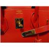 Image 6 : Hermes Rouge Vif 35cm Clemence Birkin Bag