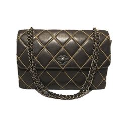 Chanel Brown Leather Maxi Flap Classic