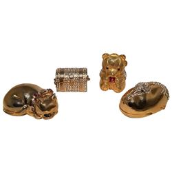 Judith Leiber Swarovski Crystal Minaudiere Pill Box Set