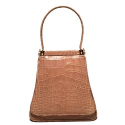 Judith Leiber Vintage Tan Alligator Mini Evening Bag