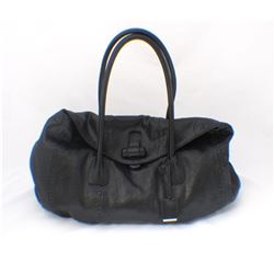 Jill Sander Black Python Shoulder Bag