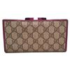 Image 2 : Gucci Monogram Purple Striped Canvas Wallet