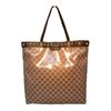 Image 1 : Gucci Coated Monogram Canvas Studded Shopping Bag Tote