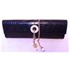 Image 8 : Chanel Black Alligator Clutch With Chain Wrap and Pearl Detail