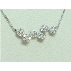 14K White Gold Pendant:2.3g/Diamond:0.38ct