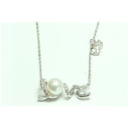 14K White Gold Pendant:3.07g/Diamond:0.26ct