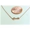 Image 1 : 14K ROSE GOLD PENDANT WITH CHAIN 1.67g/Diamond 0.01ct