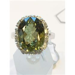 8.44CT Natural Alexandrite 14K White Gold Ring