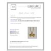 Image 3 : 14K YELLOW GOLD BOW PENDANT WITH CHAIN:2g/Diamond:0.03ct