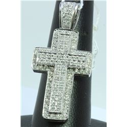 14K WHITE GOLD PENDANT 14.60GRAM  DIAMOND 1.75CT
