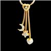 Image 1 : 0.50ct Approx Diamond 14K Yellow Gold Necklace
