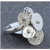 Image 2 : 14K WHITE GOLD RING : 6.8g / Diamond: 0.33ct