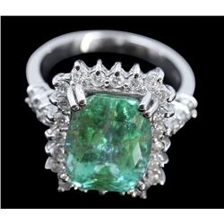 4.35ct Tourmaline 14K White Gold Ring