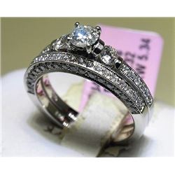 1.30ct Diamond 14K White Gold 5.34gm Ring