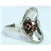 Image 2 : COLOR DIAMOND 0.22CT 14K WHITE GOLD RING