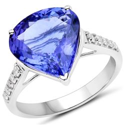 4.98ct Tanzanite 14K White Gold Ring