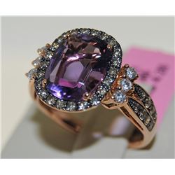 3.40ct Ametrine 14K Rose Gold 4.20gm Ring