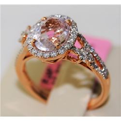 KUNZITE 2.53ct 14K Rose Gold 3.15gm Ring