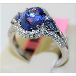Tanzanite 2.61ct 14K White Gold 5.70gm Ring