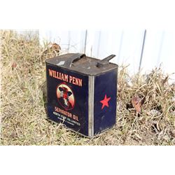 William Penn Cream Separator Tin, Red Star