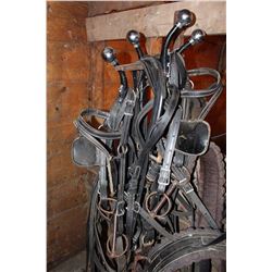 Double Set Of Harness, Complete, With Silver Topps