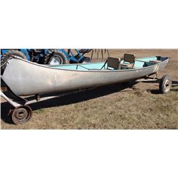 19’ Princecraft 4 Seater Boat With Homemade Trailer