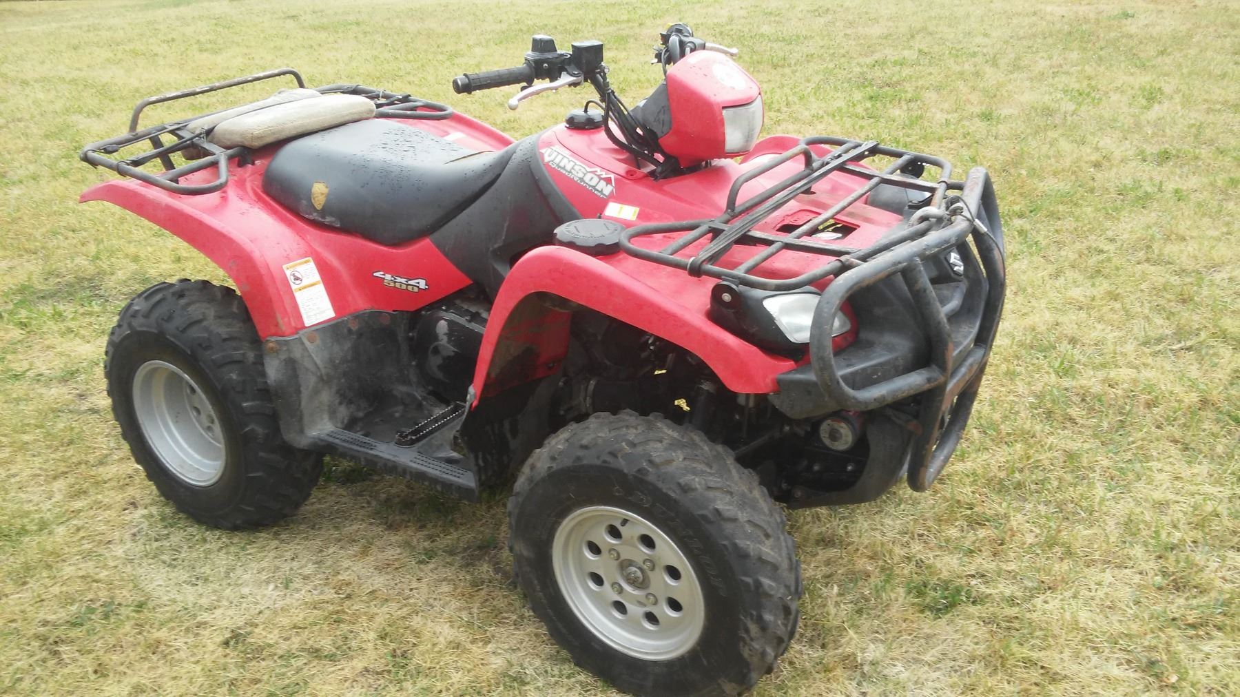2007 Suzuki Vinson Quad, Quadrunner, 4x4 500, Running Bodnarus