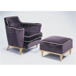 DOLT ARMCHAIR WITH FOOT STOOL, CA. 1935-19...