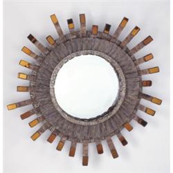 LINE VAUTRIN CONVEX MIRROR, 1960s talosel,...