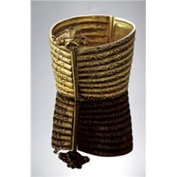 LINE VAUTRIN CUFF "DANTE," CA. 1945 gilt b...