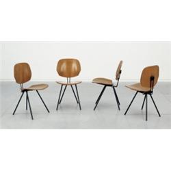OSVALDO BORSANI SET OF FOUR FOLDING SIDECH...
