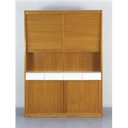 OSVALDO BORSANI CABINET, CA. 1955 walnut, ...