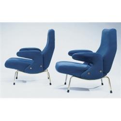 ERBERTO CARBONI PAIR OF "DELFINO" CHAIRS, ...