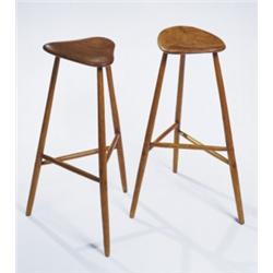WHARTON ESHERICK TWO "THREE LEGGED HIGH ST...