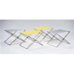 J+RGEN GAMMELGAARD FOUR FOLDABLE STOOLS, C...