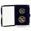 Image 3 : 1987-W & P 1 oz & 1/2 oz American Gold Eagle Proofs with Original Box and COA