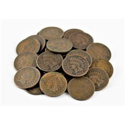 Lot of (30) U.S. Indian Cents Mixed Dates