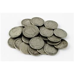 Lot of (25) U.S. Liberty "V" Nickels Mixed Dates