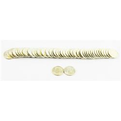 Lot of (50) U.S. 1946 B.U. Roosevelt Dimes Original Roll