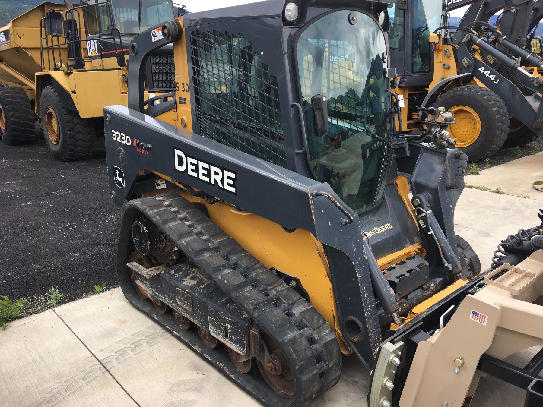 Topcon Loader 2012 JOHN DEERE 323D HIGH TRACK SKID STEER LOADER WITH TOPCON GPS ...