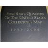 Image 1 : State Quarters Collectors Map w/coins