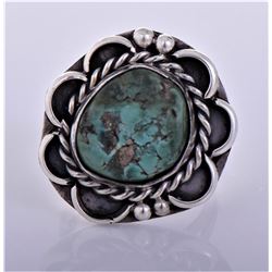 Native American Southwest Blue Turquoise Sterling