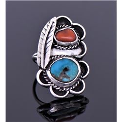 Native American Southwest Blue Turquoise And Red