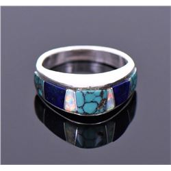 Native American Multi Stone Sterling Silver Ring