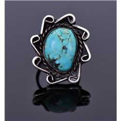 Native American Southwest Blue Turquoise Ring