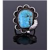 Image 1 : Large Native American Blue Turquoise Ring