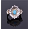 Image 1 : Sterling And Blue Turquoise Ring