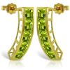 Image 1 : Genuine 4.5 ctw Peridot Earrings Jewelry 14KT Yellow Gold - REF-38P5H