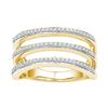 0.25 CTW Diamond Ring 10KT Yellow Gold - REF-34K4W