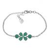 Genuine 3.15 ctw Emerald Bracelet Jewelry 14KT White Gold - REF-71T9A